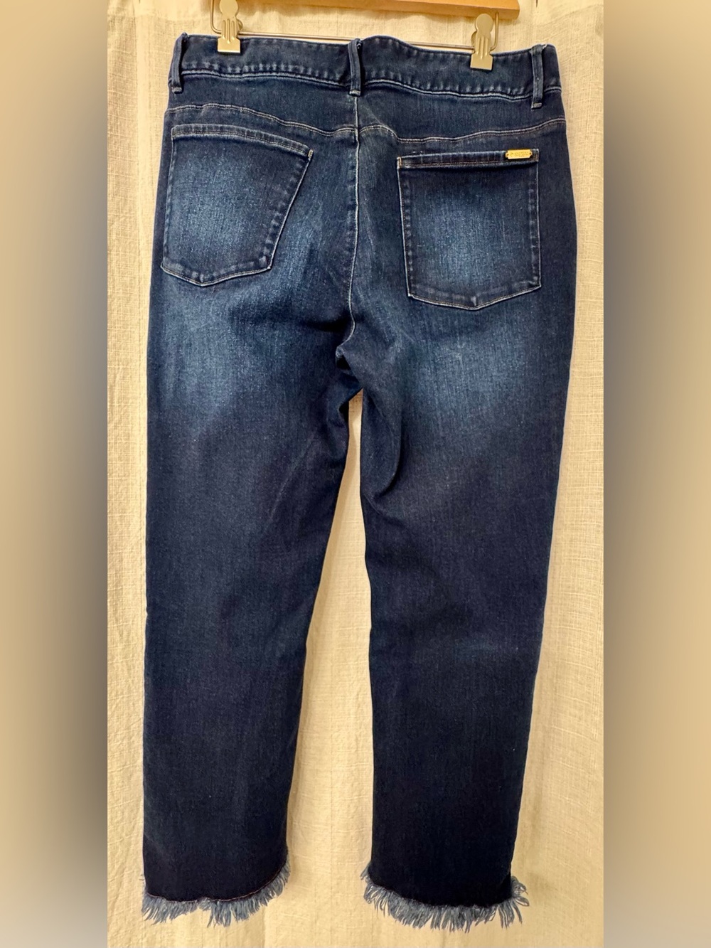 Spartina 449 High-Rise Frayed-Hem Jeans - Ocean Blue - Picture 5 of 7